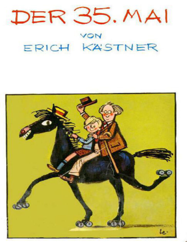 Der 35 Mai oder Konrad reitet in die Sudsee Erich Kastner Kitap Kapağı