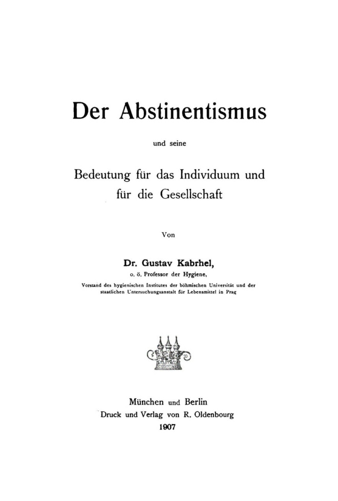 Der Abstinentismus und seine Bedeutung für das Individuum und für die Gesellschaft PDF Download