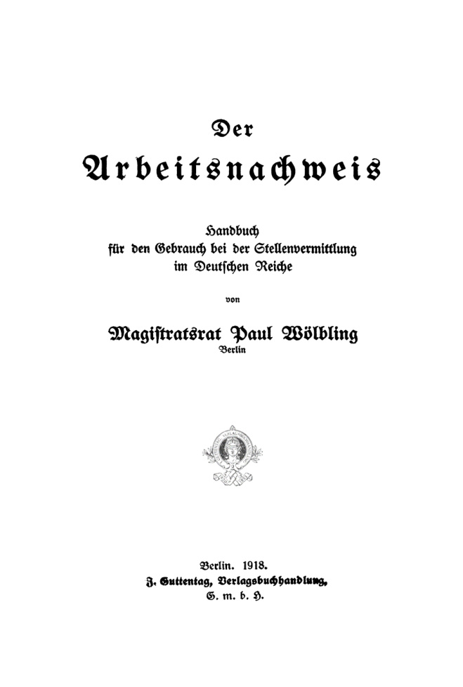 Der Arbeitsnachweis German Edition P Wolbling Kitap Kapağı