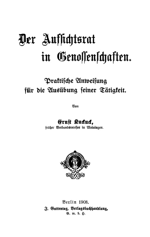 Der Aufsichtsrat in Genossenschaften PDF Download