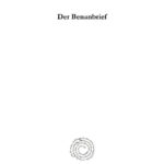 Der Benanbrief Eine moderne Leben Jesu Falschung des Herrn Ernst Edler von der Planitz German Edition Carl Schmidt Kitap Kapağı