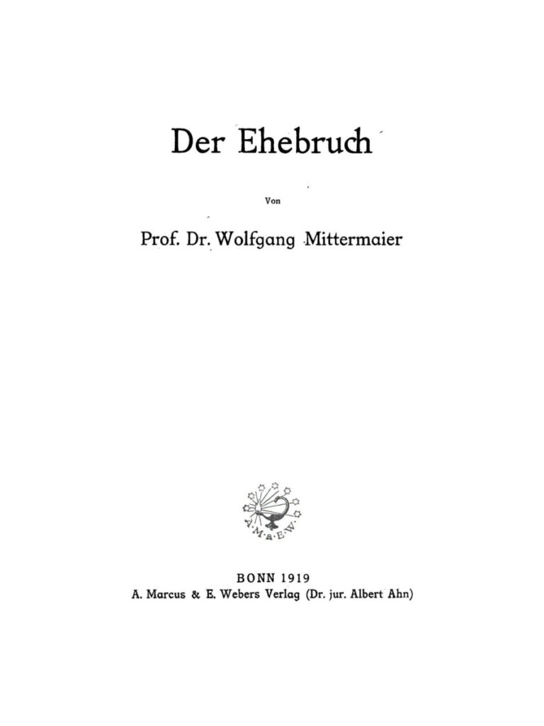 Der Ehebruch German Edition Wolfgang Mittermaier Kitap Kapağı