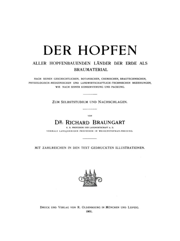 Der Hopfen aller hopfenbauenden Lander der Erde als Braumaterial German Edition Richard Braungart Kitap Kapağı
