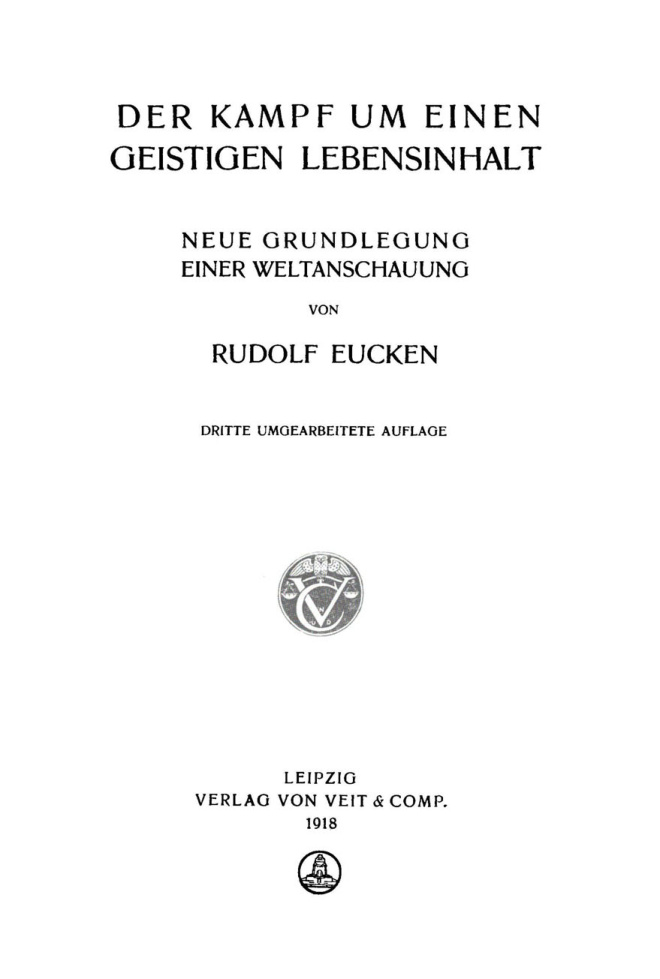 Der Kampf um einen geistigen Lebensinhalt PDF Download