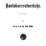 Der Kontokorrentverkehr German Edition Josef Mohr Kitap Kapağı