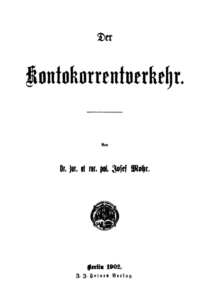 Der Kontokorrentverkehr PDF Download