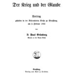 Der Krieg und der Glaube German Edition Paul Grunberg Kitap Kapağı