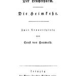 Der Leuchtthurm Die Heimkehr German Edition Ernst Von Houwald Kitap Kapağı