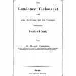 Der Londoner Viehmarkt und seine Bedeutung fur den Continent insbesondere Deutschland German Edition Eduard Hartstein Kitap Kapağı