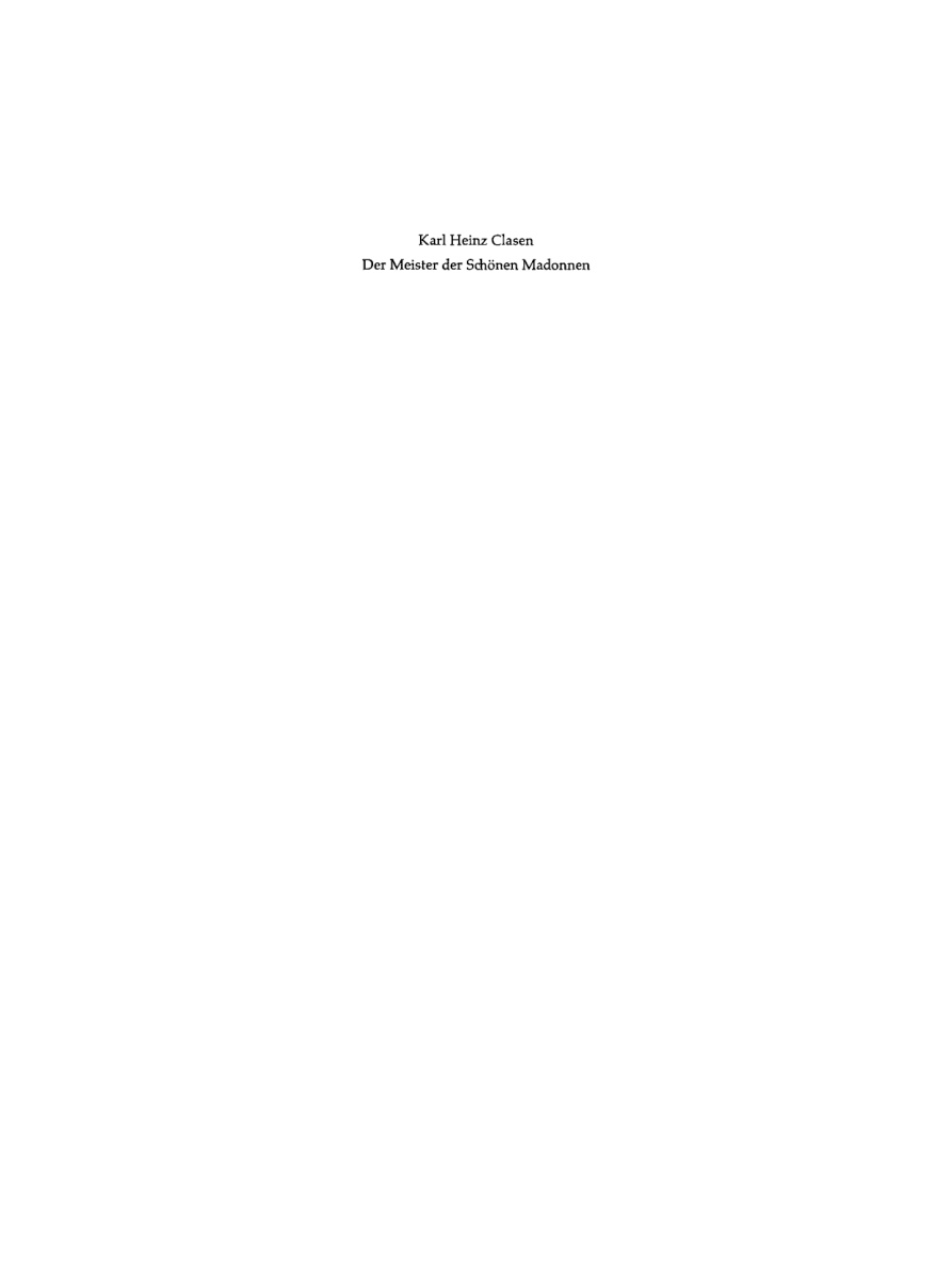 Der Meister der Schönen Madonnen PDF Download