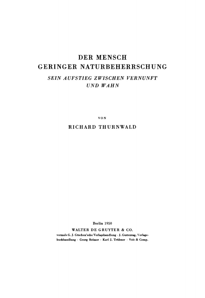 Der Mensch geringer Naturbeherrschung PDF Download