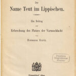 Der Name Teut im Lippischen German Edition Hermann Kurtz Kitap Kapağı