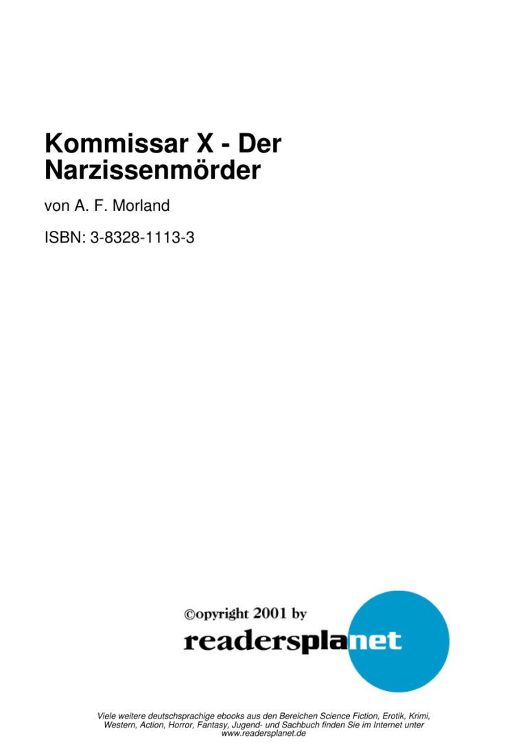 Der Narzissenmorder German Edition Morland A F Kitap Kapağı