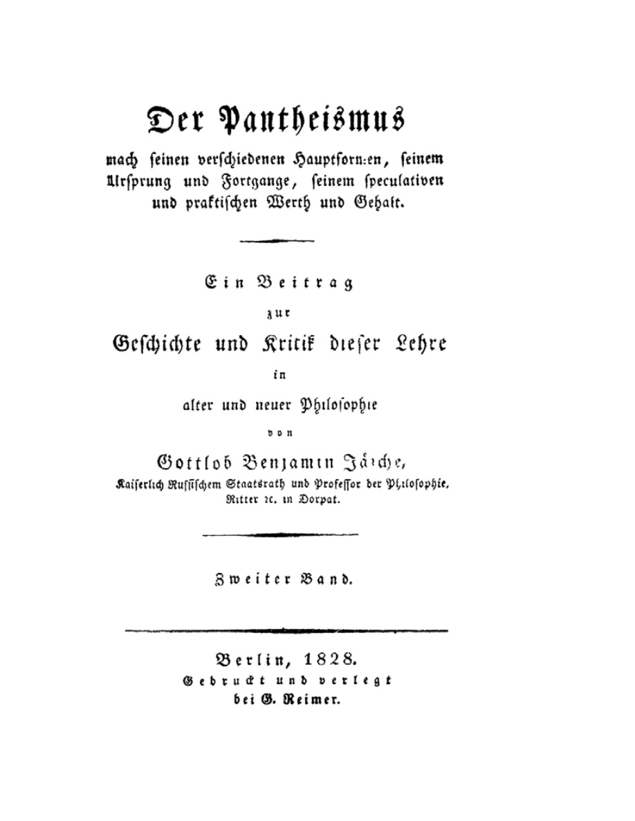Der Pantheismus nach seinen verschiedenen Hauptformen, Band 2 PDF Download