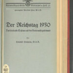 Der Reichstag 1930 German Edition HIMMLER Kitap Kapağı