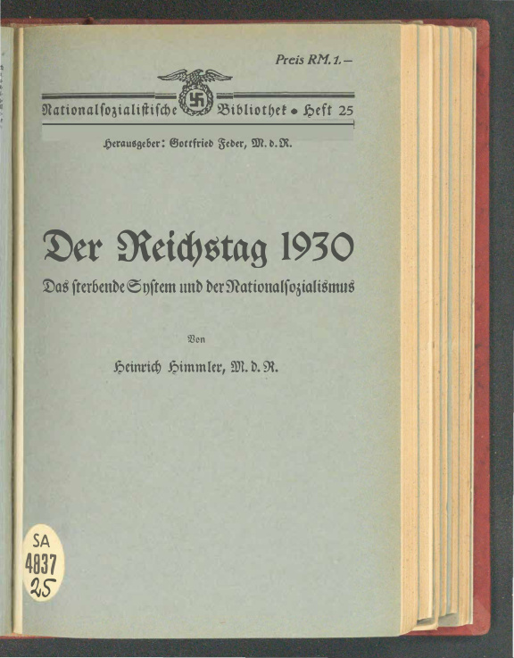Der Reichstag 1930 PDF Download