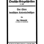 Der Sinn deutschen Kolonialbesitzes German Edition Kurt Wiedenfeld Kitap Kapağı