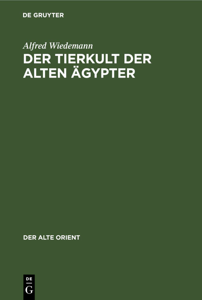 Der Tierkult der alten Ägypter PDF Download