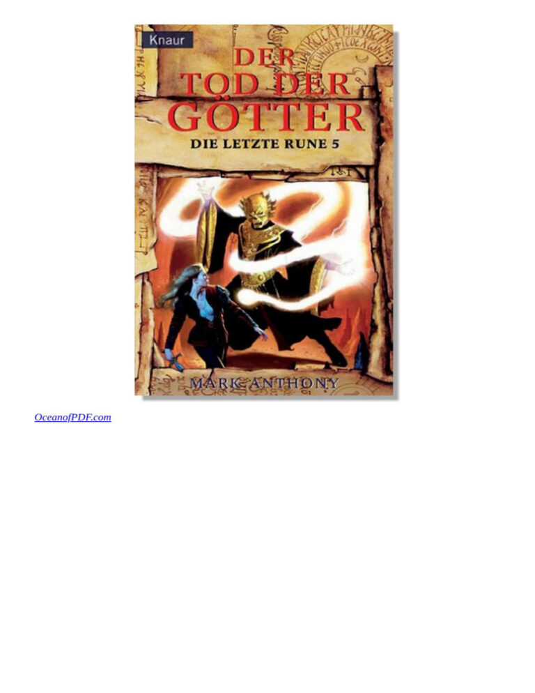 Der Tod der Gotter Anthony Mark Kitap Kapağı