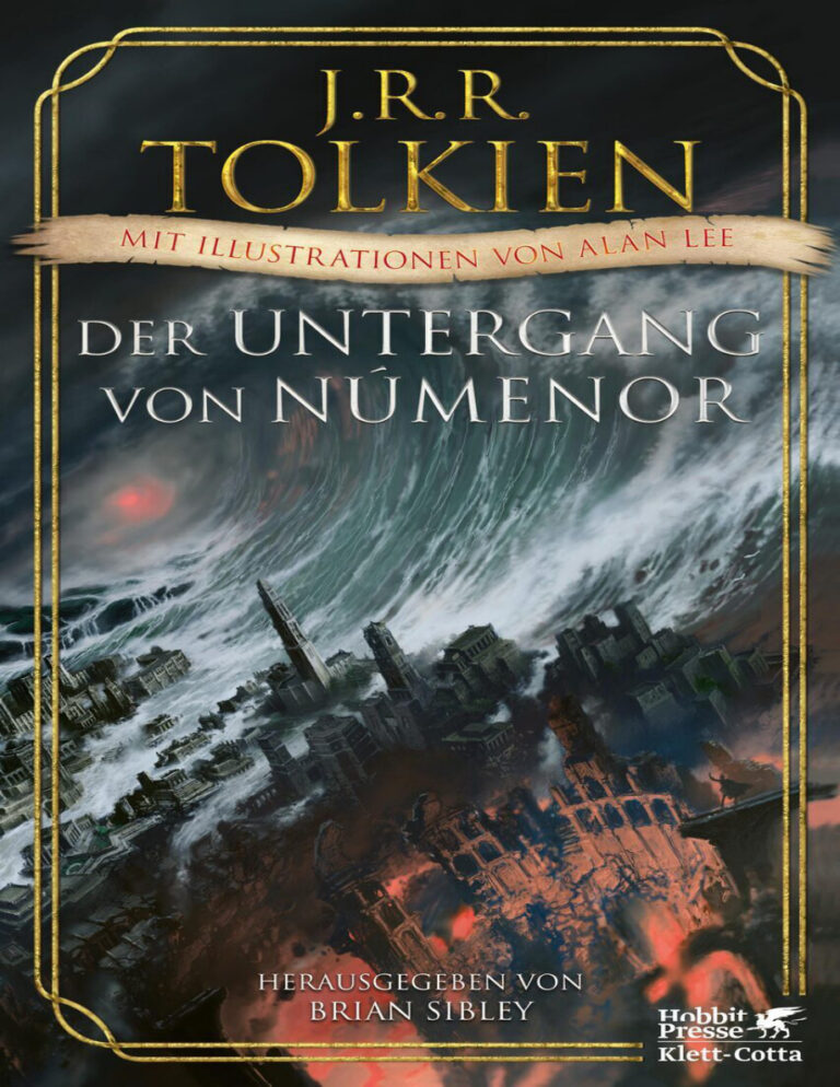 Der Untergang von Numenor und andere Geschichten aus dem Zweiten Zeitalter von Mittelerde German Edition J R R Tolkien Kitap Kapağı