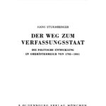 Der Weg zum Verfassungsstaat German Edition Hans Sturmberger Kitap Kapağı