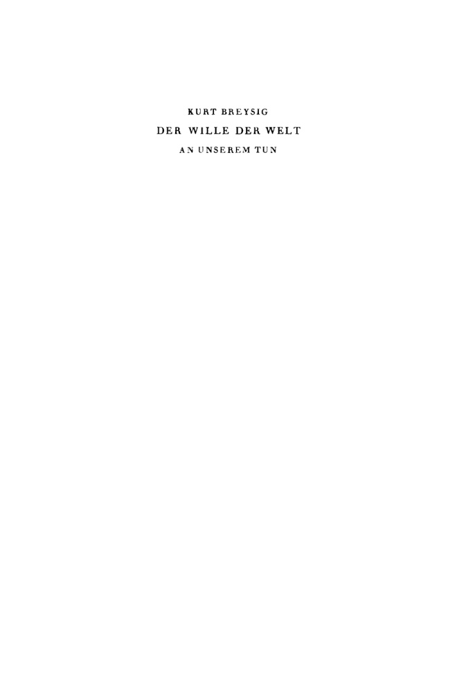 Der Wille der Welt an unserem Tun PDF Download