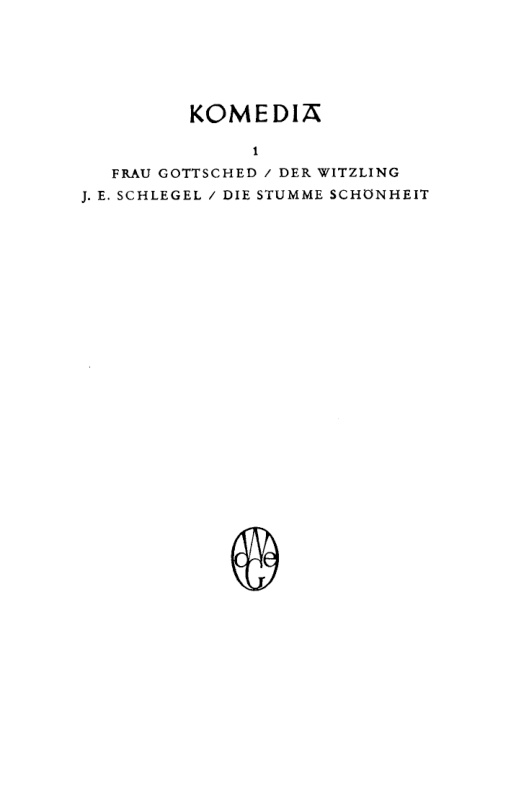 Der Witzling German Edition Luise A Gottsched Kitap Kapağı
