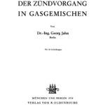 Der Zundvorgang in Gasgemischen German Edition Georg Jahn Kitap Kapağı