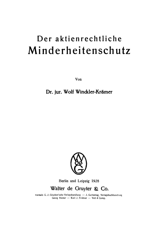 Der aktienrechtliche Minderheitenschutz PDF Download