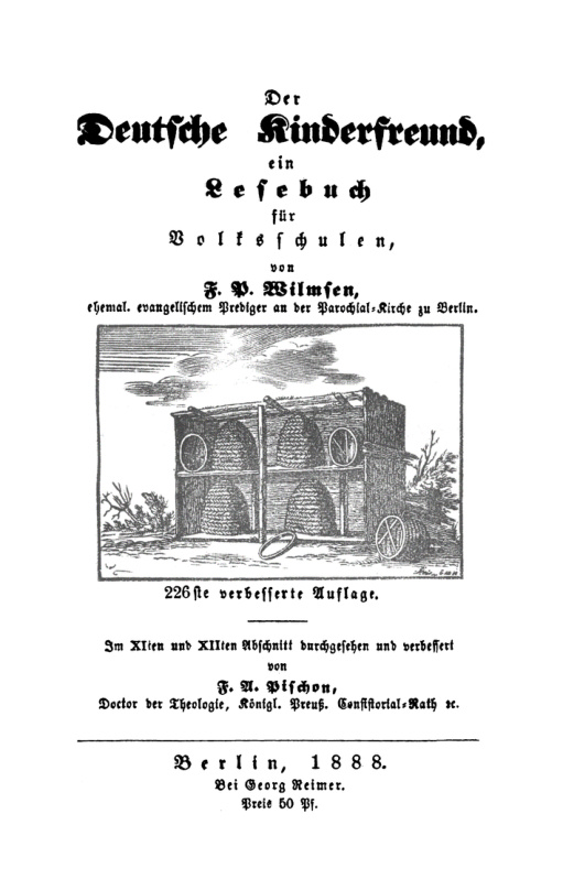 Der deutsche Kinderfreund German Edition F P Wilmsen Kitap Kapağı