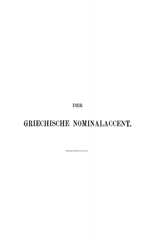Der griechische Nominalaccent German Edition Benjamin I Wheeler Kitap Kapağı