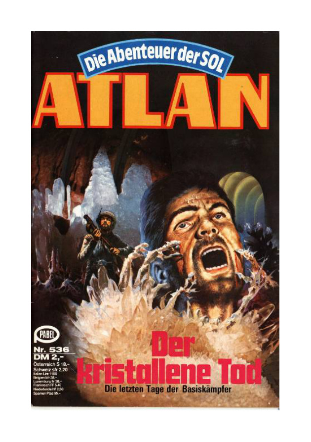 Der kristallene Tod German Edition Atlan Heft536 Kitap Kapağı