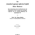 Der romische Legionar und sein Gepack German Edition Franz Stolle Kitap Kapağı