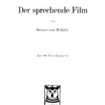Der sprechende Film German Edition Denes von Mihaly Kitap Kapağı