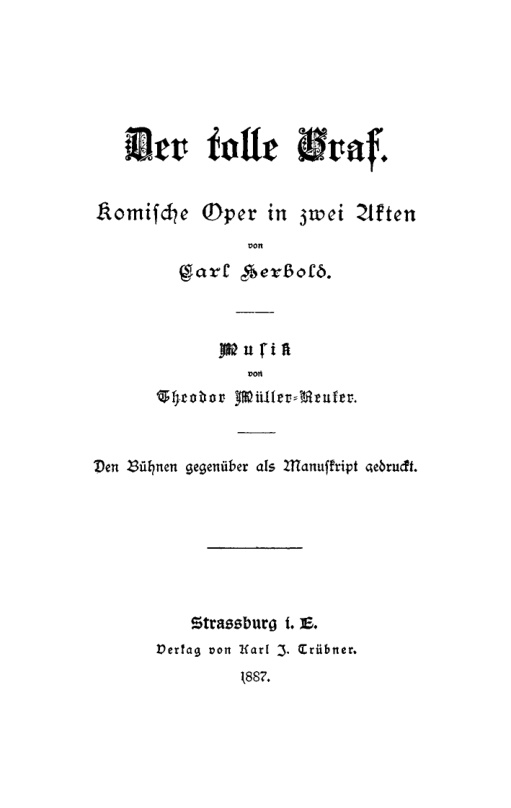 Der tolle Graf PDF Download