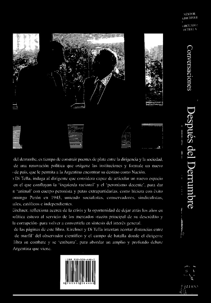 Despues del derrumbe teoria y practica politica en la Argentina que viene Spanish Edition Nestor Kirchner Kitap Kapağı