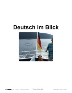 Deutsch im Blick German Edition Zsuzsanna Abrams Kitap Kapağı