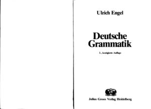 Deutsche Grammatik German Edition Ulrich Engel Kitap Kapağı