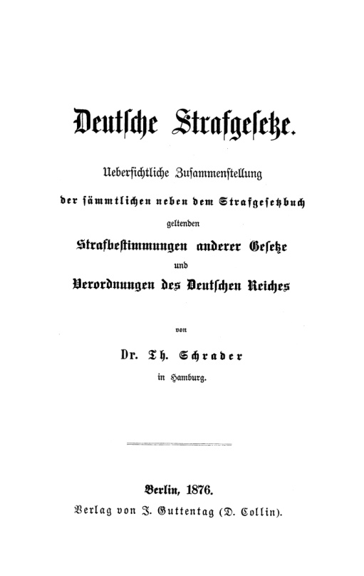 Deutsche Strafgesetze German Edition Th Schrader Kitap Kapağı