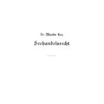 Deutsches Seehandelsrecht German Edition Martin Leo Kitap Kapağı