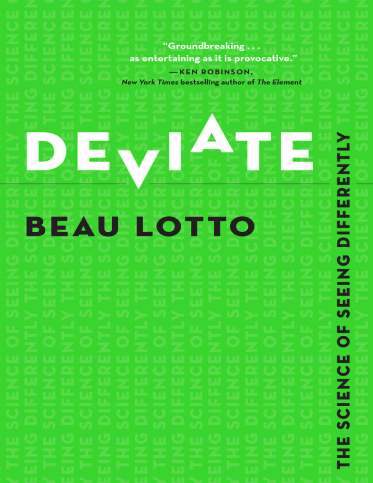 Deviate the science of seeing differently Beau Lotto Kitap Kapağı