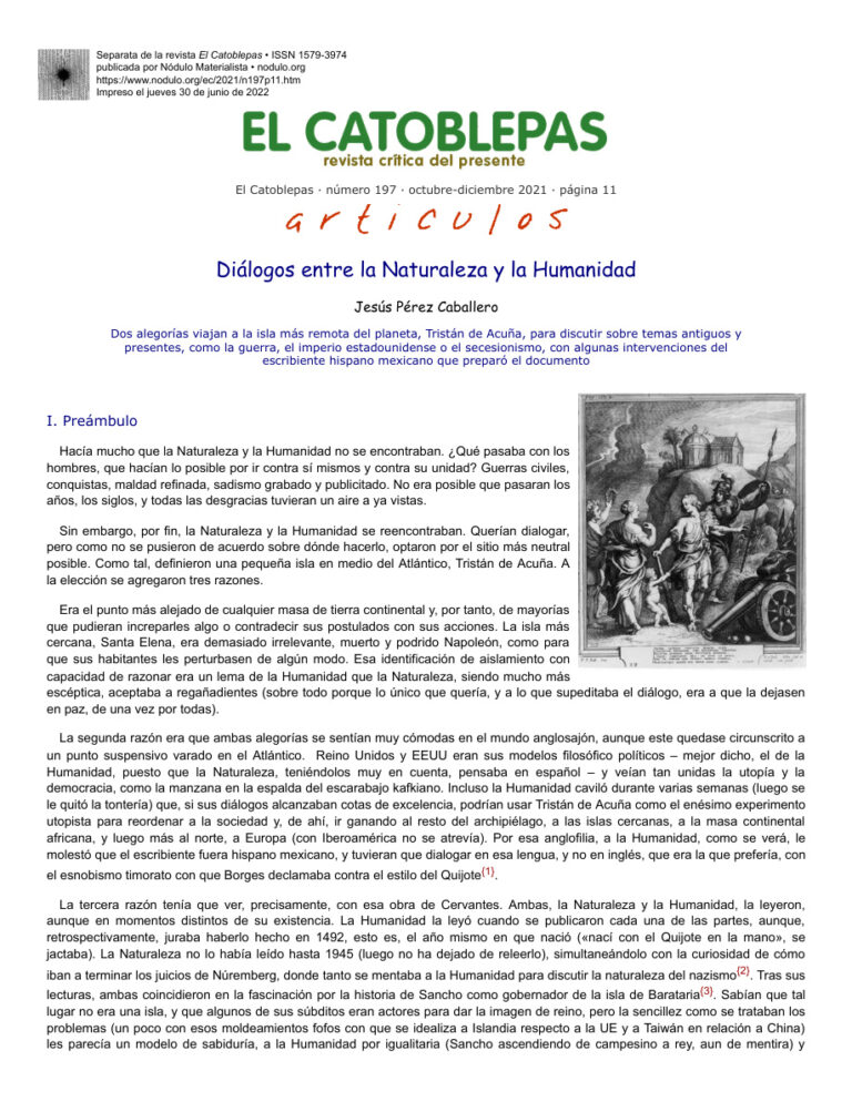 Dialogos entre la Naturaleza y la Humanidad Spanish Edition Jesus Perez Caballero Kitap Kapağı