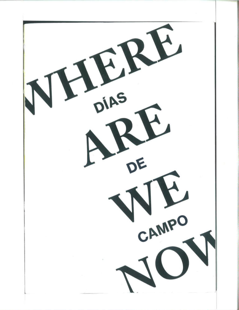 Dias de Campo Where are we now Spanish Edition Jesus Perez Caballero Kitap Kapağı