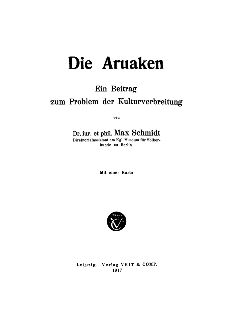 Die Aruaken German Edition Max Schmidt Kitap Kapağı
