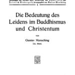 Die Bedeutung des Leidens im Buddhismus und Christentum German Edition Gustav Mensching Kitap Kapağı
