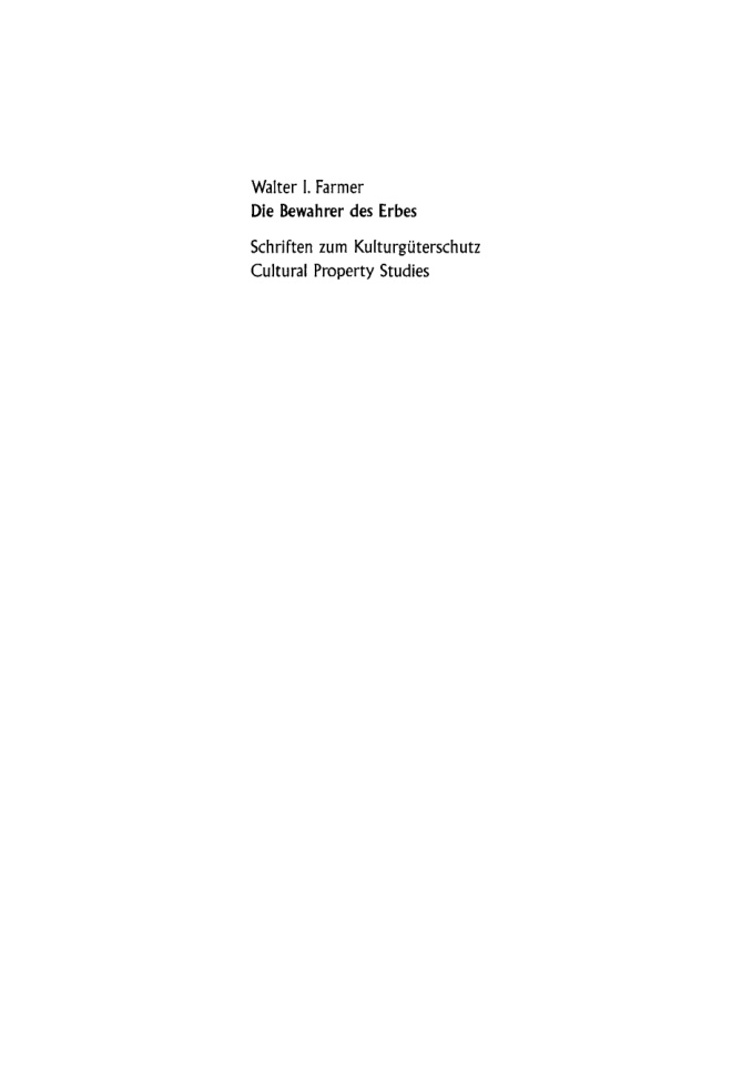 Die Bewahrer des Erbes German Edition Walter I Farmer Kitap Kapağı