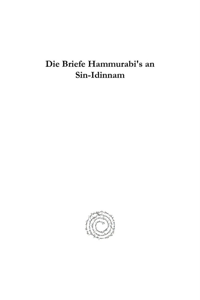 Die Briefe Hammurabis an Sin-Idinnam PDF Download
