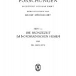 Die Bronzezeit im nordmainischen Hessen German Edition Friedrich Holste Kitap Kapağı