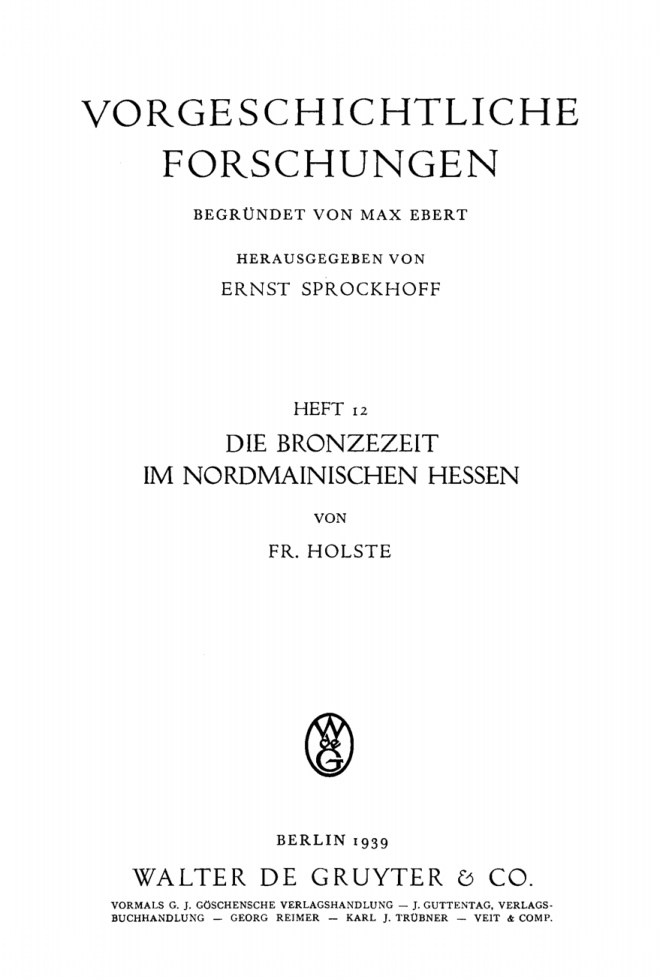 Die Bronzezeit im nordmainischen Hessen PDF Download