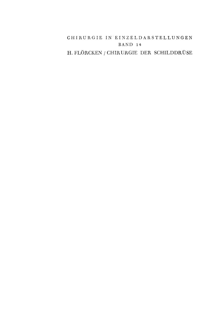 Die Chirurgie der Schilddrüse PDF Download